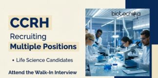 Govt Ministry of AYUSH CCRH Recruitment – Life Science Candidates Attend the Walk-In Interview CCRH Recruitment 2026 Offers Research Jobs through Walk-in Interviews, Ideal for Candidates Seeking a Stable & Rewarding Life Science Career.