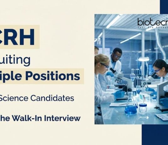 Govt Ministry of AYUSH CCRH Recruitment – Life Science Candidates Attend the Walk-In Interview CCRH Recruitment 2026 Offers Research Jobs through Walk-in Interviews, Ideal for Candidates Seeking a Stable & Rewarding Life Science Career.