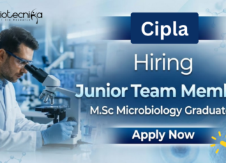 Microbiology Jobs at Cipla – Junior Team Member Recruitment | Apply Now Microbiology Jobs at Cipla for M.Sc Microbiology graduates