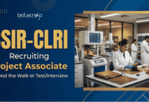 Govt Research Jobs at CSIR-CLRI | Apply Now for a Career in Biotechnology Apply for Research Jobs under CSIR CLRI Recruitment 2026 and Build your Career in Biotechnology at CSIR Chennai Laboratory.