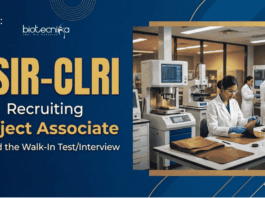 Apply for Research Jobs under CSIR CLRI Recruitment 2026 and Build your Career in Biotechnology at CSIR Chennai Laboratory.