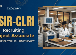 Apply for Research Jobs under CSIR CLRI Recruitment 2026 and Build your Career in Biotechnology at CSIR Chennai Laboratory.