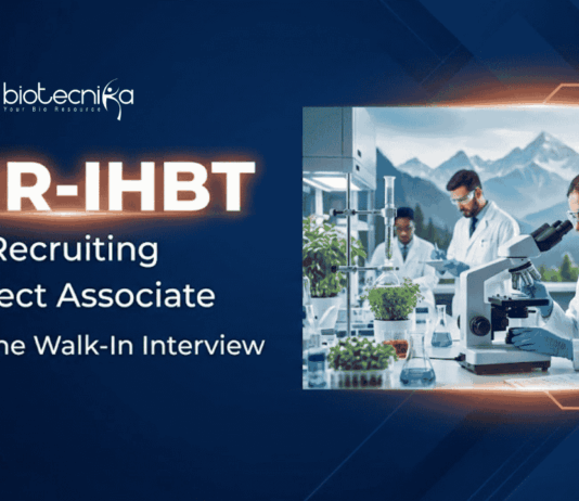 Govt Project Associate Jobs at CSIR – IHBT | Life Sciences Candidates Attend the Walk-In Interview CSIR IHBT Recruitment 2026 offers Project Associate Jobs for MSc Candidates. Attend Walk-In Interview and Start your Career in Life Sciences.