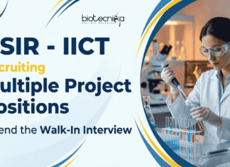 Govt Research Jobs | CSIR – IICT Recruitment | Biotech & Life Sciences Attend the Walk-In Interview CSIR IICT Recruitment 2026 Announced Research Jobs for Life Science Candidates. Apply Now for CSIR IICT Hyderabad Posts.