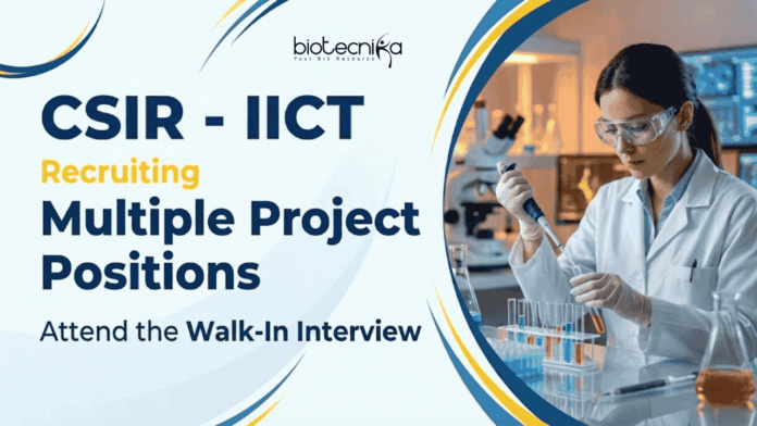 CSIR IICT CSIR IICT Recruitment 2026 Announced Research Jobs for Life Science Candidates. Apply Now for CSIR IICT Hyderabad Posts.