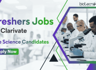 Life Science Freshers Jobs at Clarivate | Apply Now Research & Data Analyst Role Life Science Freshers Jobs, Apply for Associate Healthcare Research & Data Analyst Role in Bangalore under Clarivate Career.