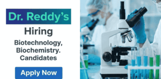 Research Associate Job Vacancy at Dr. Reddy’s | Life Science Candidates Apply Now Research Associate Jobs: Dr. Reddy's Career Open for Life Science Jobs in Advanced Characterization and Biosimilar Analytical Research Roles.