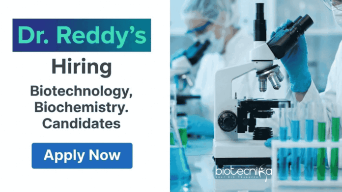 Dr Reddys (1) Research Associate Jobs: Dr. Reddy's Career Open for Life Science Jobs in Advanced Characterization and Biosimilar Analytical Research Roles.