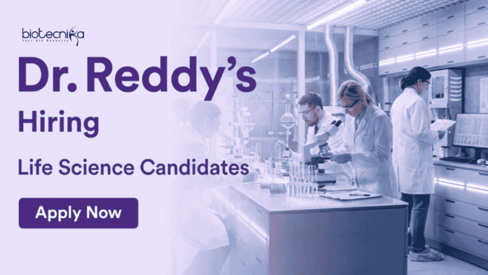 Dr reddy's Dr. Reddy's Career Hiring for Project Coordinator Jobs in Hyderabad. Explore Life Sciences Jobs in Pharma Company.