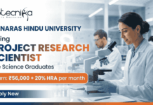 BHU Project Scientist Jobs With Rs. 56,000 pm Pay – Life Sciences, Bioinformatics Apply Research Scientist Jobs at BHU recruitment 2026 for Life Science Jobs in Bioinformatics