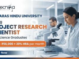 Research Scientist Jobs at BHU recruitment 2026 for Life Science Jobs in Bioinformatics