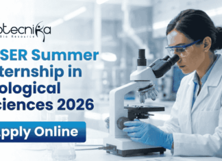 NISER Summer Internship in Biological Sciences 2026 | Life Science Internship NISER Summer Internship 2026 life science internship biological sciences