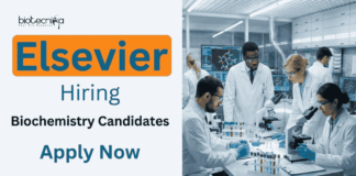 Job Vacancy at Elsevier | Apply Now for Biochemistry Jobs Apply for Senior Data Discovery and Enrichment Expert at Elsevier. Masters/ PhD in Biochemistry can Apply Now for Quality Assurance Jobs.