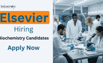 Job Vacancy at Elsevier | Apply Now for Biochemistry Jobs Apply for Senior Data Discovery and Enrichment Expert at Elsevier. Masters/ PhD in Biochemistry can Apply Now for Quality Assurance Jobs.