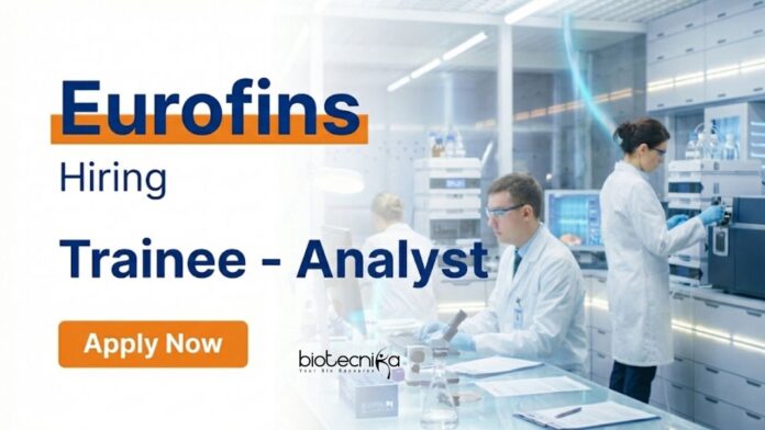 Eurofins Food Tech Jobs at Eurofins Career open for Trainee Analyst roles in Gurugram. Apply for Analyst Jobs and Start your Laboratory Career today.