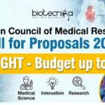 Indian Council of Medical Research - Call for Proposals 2026. Follow-on Intermediate Grants for Discovery & Development. Budget up to ₹8 Cr.