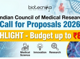 Indian Council of Medical Research - Call for Proposals 2026. Follow-on Intermediate Grants for Discovery & Development. Budget up to ₹8 Cr.