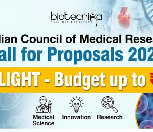 Indian Council of Medical Research - Call for Proposals 2026. Follow-on Intermediate Grants for Discovery & Development. Budget up to ₹8 Cr.