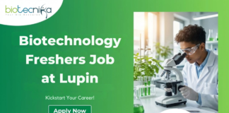 Biotechnology Freshers Job at Lupin. Biotechnology & Microbiology Candidates, Apply Now for this Job in Pune.