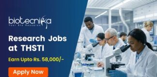 Project Associate Job at THSTI. Life Sciences Candidates Apply For these Research Roles and Earn Upto Rs. 58,000/-.