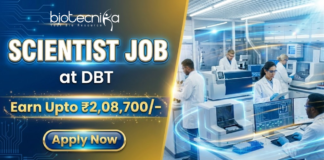 Scientist Job at DBT. Life Sciences Candidates Earn Upto ₹2,08,700/-. A total of 10 Vacancies are available. Apply Now