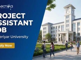 Project Assistant Job at Periyar University. Biotechnology, Microbiology, Biochemistry, or Environmental Science Candidates, Apply Now.