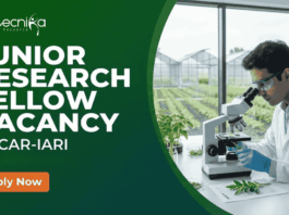 Junior Research Fellow at ICAR-IARI. Molecular Biology, Biotechnology, or Plant Pathology Candidates, Apply Now.
