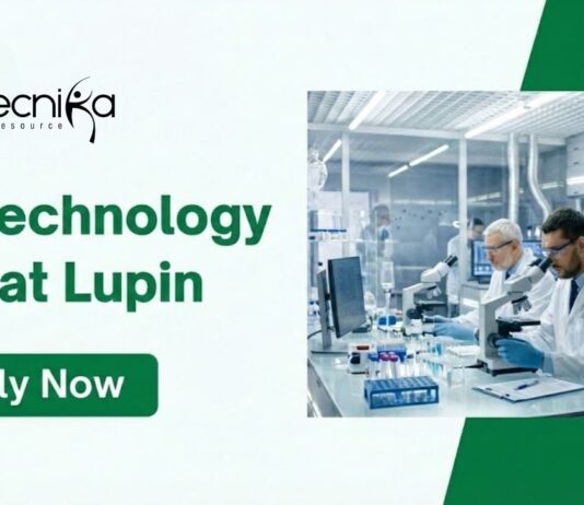 Biotechnology Job at Lupin. Masters Candidates Apply Now For Officer – GMP Compliance Role. Job Opportunity in Pune.