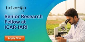 Senior Research Fellow at ICAR-IARI. Life Sciences, Agricultural Sciences, Botany, Plant Biotechnology or related fields Candidates, Apply Now