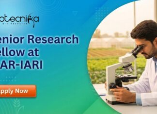 Senior Research Fellow at ICAR-IARI. Life Sciences, Agricultural Sciences, Botany, Plant Biotechnology or related fields Candidates, Apply Now