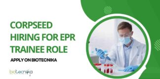 Life Sciences Intern/Trainee Roles at Corpseed