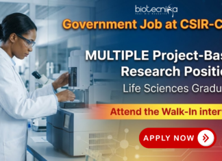 Government Job at CDRI | CDRI Project Vacancy for Life Science Students