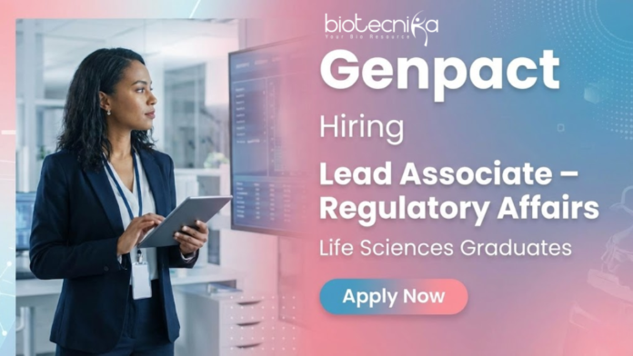 Lead Associate jobs at Genpact careers Lead Associate jobs at Genpact careers in life sciences