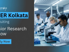 Apply for JRF Vacancy under ANRF project. Great IISER Kolkata Recruitment Opportunity for Students Planning a Career in Life Science.