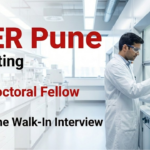 IISER Pune Recruitment for Post-Doc Fellow | PhD Life Sciences Candidates Attend the Walk-In Interview IISER Pune Recruitment 2026 for Post-Doc Fellow. Attend Walk-In Interview for Life Science Research Jobs at a Premier Institute.