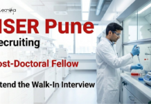 IISER Pune Recruitment for Post-Doc Fellow | PhD Life Sciences Candidates Attend the Walk-In Interview IISER Pune Recruitment 2026 for Post-Doc Fellow. Attend Walk-In Interview for Life Science Research Jobs at a Premier Institute.