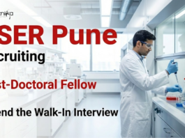 IISER Pune Recruitment 2026 for Post-Doc Fellow. Attend Walk-In Interview for Life Science Research Jobs at a Premier Institute.