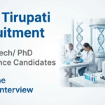 Research Jobs at IISER Tirupati | Life Science Candidates Attend the Walk-In Interview IISER Tirupati Recruitment 2026 Offers Research Jobs for Candidates Seeking a Career in Life Sciences through a Technical Officer Role.
