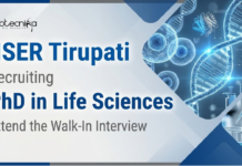 Research Jobs at IISER Tirupati | PhD Life Science Candidates Attend the Walk-In Interview Research Jobs under IISER Tirupati Recruitment Offer Life Science Research Opportunities for PhD Holders in Virology Related Projects.