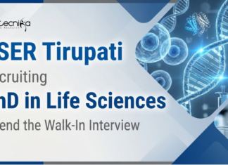Research Jobs at IISER Tirupati | PhD Life Science Candidates Attend the Walk-In Interview Research Jobs under IISER Tirupati Recruitment Offer Life Science Research Opportunities for PhD Holders in Virology Related Projects.