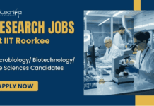 Research Jobs at IIT Roorkee | Life Sciences Candidates Attend the Walk-In Interview Research Jobs under IIT Roorkee Recruitment. Apply for ICMR Project Research Scientist Role and Build your Career in Life Sciences.