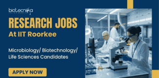 Research Jobs at IIT Roorkee | Life Sciences Candidates Attend the Walk-In Interview Research Jobs under IIT Roorkee Recruitment. Apply for ICMR Project Research Scientist Role and Build your Career in Life Sciences.