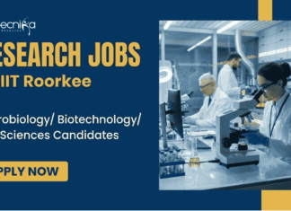 Research Jobs at IIT Roorkee | Life Sciences Candidates Attend the Walk-In Interview Research Jobs under IIT Roorkee Recruitment. Apply for ICMR Project Research Scientist Role and Build your Career in Life Sciences.