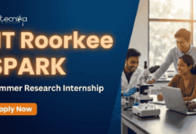 IIT Roorkee SPARK 2026 | Apply Now for Summer Research Internship & Get Weekly Stipend IIT Roorkee SPARK Summer Research Internship offers ₹3000/week stipend with Hands-On Life Science Research Experience