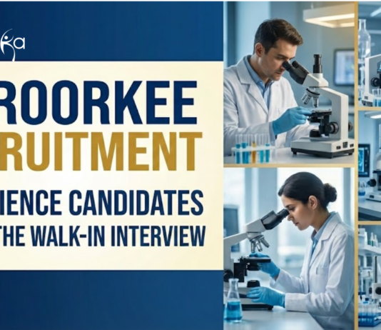 Research Jobs at IIT Roorkee Recruitment 2026. Apply for Research Associate Post to Advance your Research Career in Life Science