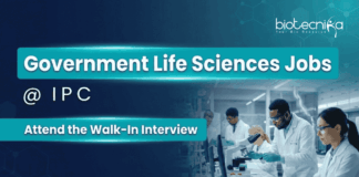 Government Jobs for Life Sciences | Earn Upto Rs. 35,000/- PM | Attend the Walk-In Interview at IPC IPC Recruitment Announces Government Jobs for Life Sciences. Biochemistry Candidates Attend the Walk-In Interview.