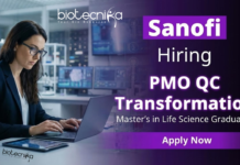 QC Job at Sanofi – PMO QC Transformation Job | Life Science Jobs Apply Now QC Job at Sanofi Hyderabad PMO QC Transformation Life Science Jobs