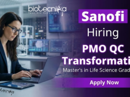 QC Job at Sanofi Hyderabad PMO QC Transformation Life Science Jobs