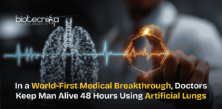 In a World-First Medical Breakthrough, Doctors Keep Man Alive 48 Hours Using Artificial Lungs World-first medical breakthrough patient kept alive 48 hours using artificial lungs support system