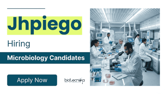 Jhpiego (1) Apply for Microbiology Jobs at Jhpiego. Laboratory Technician Jobs in Chennai for BSc/MSc Candidates with Diagnostic Lab Experience.